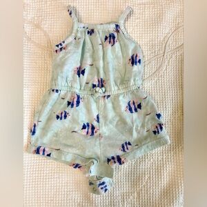 Old Navy Fish Print baby Romper